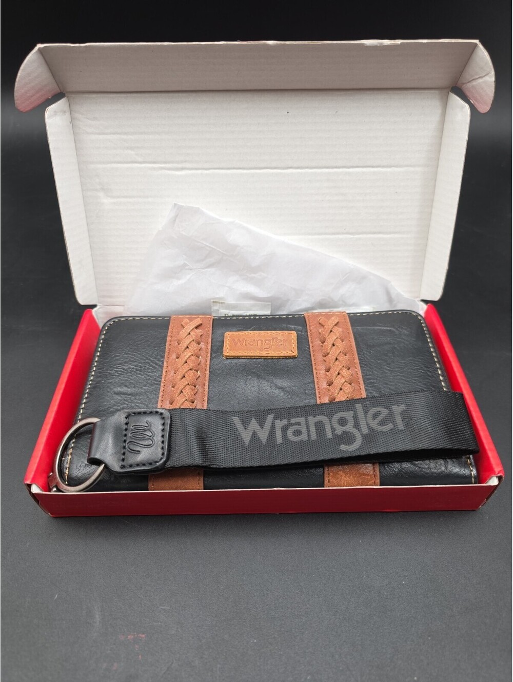 Wrangler Zip-Around Women Wallet Credit Card Holder New with Box Tags